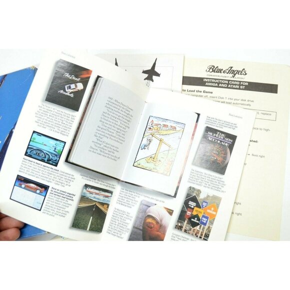 Amiga Blue Angels Game Formation Flight Accolade Guide Disk 1989 Commodore - Picture 7 of 7